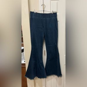 Three Bird Nest | Ultra Flare Jeans Super Stretchy Pull-On Dark Wash Size XL